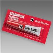 DEN BRAVEN Sekundové lepidlo 20g transparentní